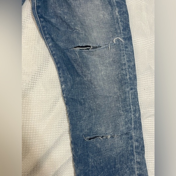 Big Star 1974 Alex Skinny Distressed Blue Denim Jeans Size 29 - Picture 3 of 14
